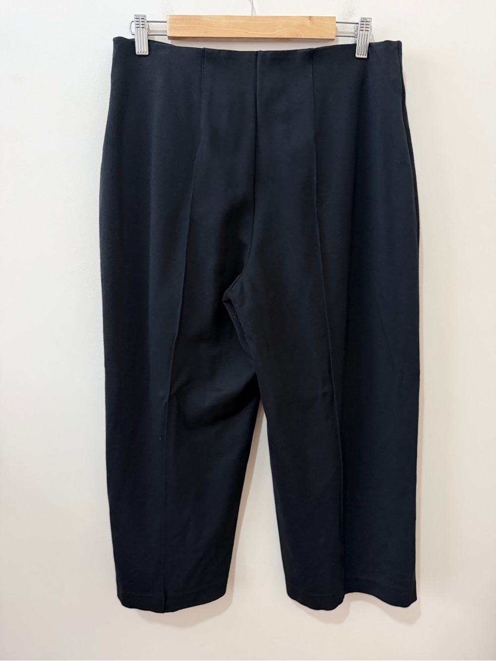 Spanx Perfect Fit Ponte Cropped Wide-Leg Pant 20947Q Minimalist Black Size Large - Picture 5 of 10